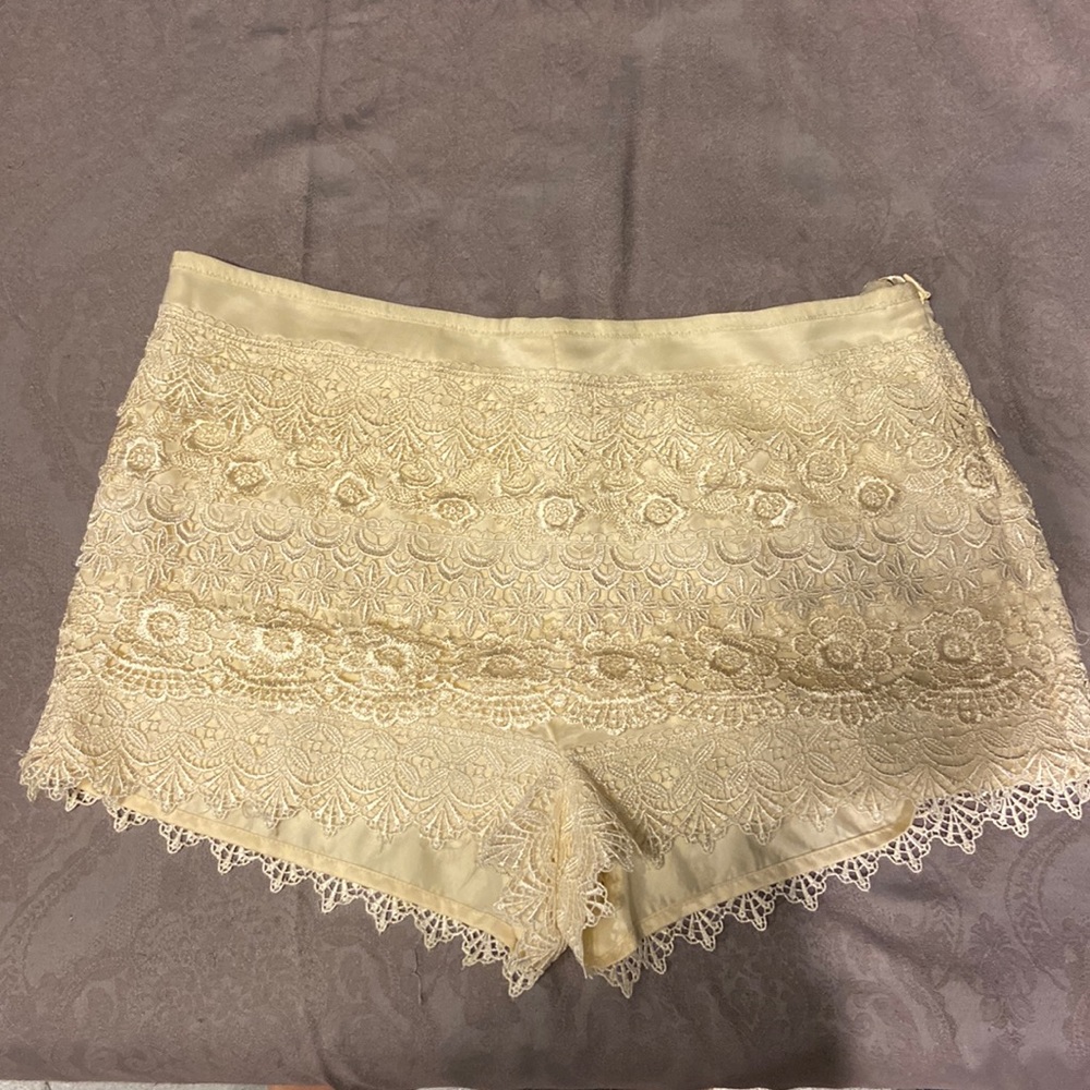 Sans Souci Polyester Lace Shorts